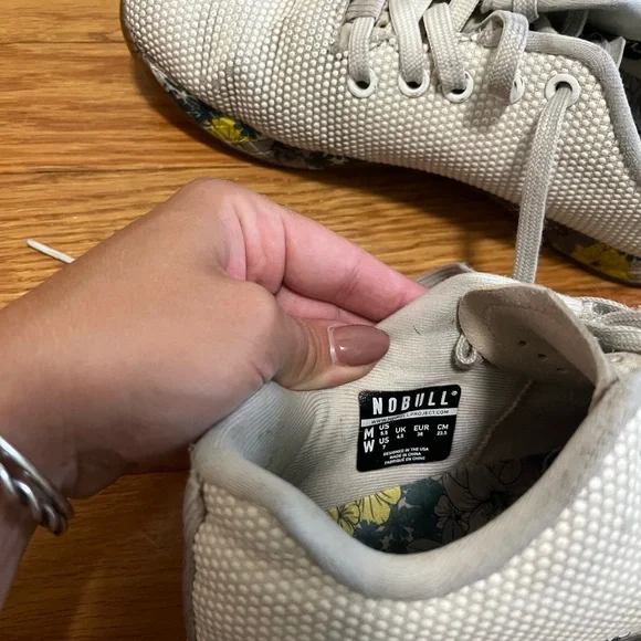 NOBULL White Floral Sneakers - Picture 4 of 5